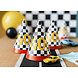 PartyDeco Feesthoedjes Geblokte Vlag (6 st 16 cm) PartyDeco Feesthoedjes Geblokte Vlag (6 st 16 cm)