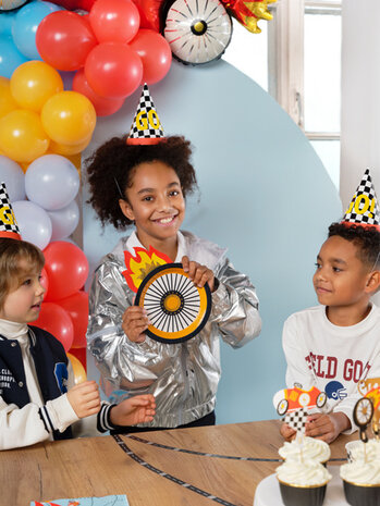 PartyDeco Bordjes Wiel (6 st 26 x 18 cm)