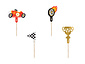 Taarttopper Cars (4 st mix 12 cm) Taarttopper Cars (4 st mix 12 cm)