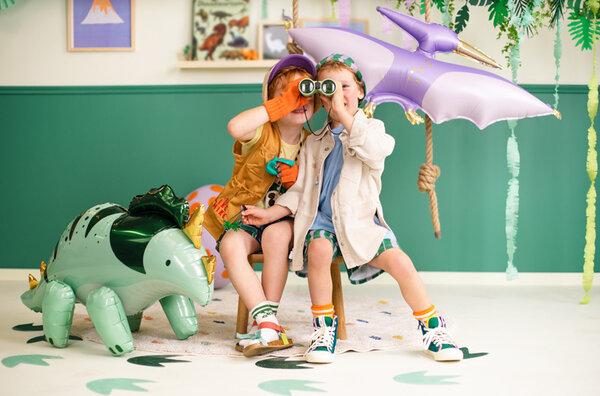 PartyDeco Folieballon Vliegende Dino (120 x 62 cm)