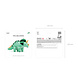 PartyDeco Folieballon Dino (101 x 60 cm) PartyDeco Folieballon Dino (101 x 60 cm)