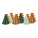 PartyDeco Feesthoedjes Dino (6 st mix 14 cm) PartyDeco Feesthoedjes Dino (6 st mix 14 cm)