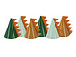 Feesthoedjes Dino (6 st mix 14 cm) Feesthoedjes Dino (6 st mix 14 cm)