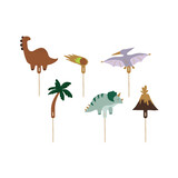 PartyDeco Taarttopper Dino (6 st mix 8-12 cm) PartyDeco Taarttopper Dino (6 st mix 8-12 cm)