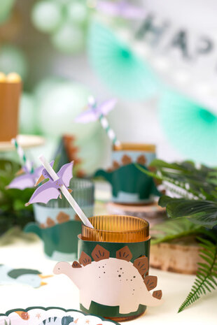 PartyDeco Bekerhulzen Dino (6 st mix) PartyDeco Bekerhulzen Dino (6 st mix)