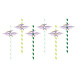PartyDeco Rietjes Dino (6 st mix 19,5cm) PartyDeco Rietjes Dino (6 st mix 19,5cm)