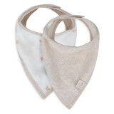 Jollein Slab Bandana Harvest - Natural - 2 Stuks Jollein Slab Bandana Harvest - Natural - 2 Stuks
