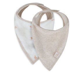 Jollein Slab Bandana Harvest - Natural - 2 Stuks Jollein Slab Bandana Harvest - Natural - 2 Stuks
