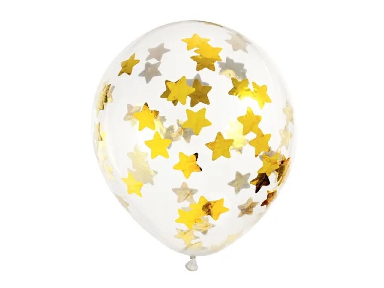 PartyDeco Ballon Confetti Stars Goud (6st 30 cm)