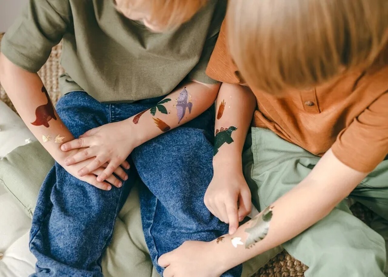 PartyDeco Tattoos Dino (tijdelijk, mix) PartyDeco Tattoos Dino (tijdelijk, mix)