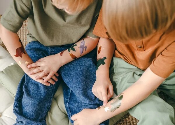 PartyDeco Tattoos Dino (tijdelijk, mix) PartyDeco Tattoos Dino (tijdelijk, mix)