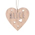 Hanger Hartje Bruin - personaliseerbaar Hanger Hartje Bruin - personaliseerbaar