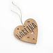 Vintiun Hanger Hartje Bruin - personaliseerbaar Vintiun Hanger Hartje Bruin - personaliseerbaar