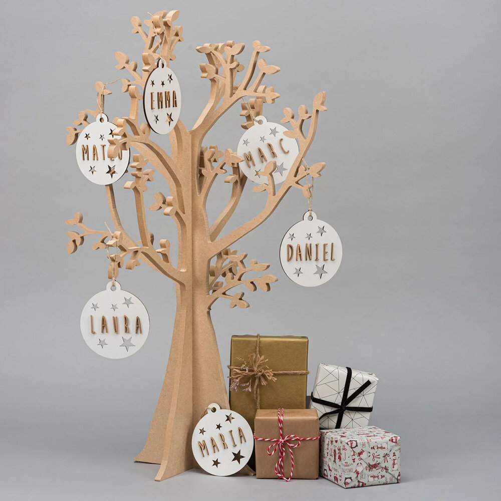 Vintiun Kerstbal Wit - personaliseerbaar Vintiun Kerstbal Wit - personaliseerbaar