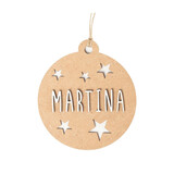 Vintiun Kerstbal Bruin - personaliseerbaar Vintiun Kerstbal Bruin - personaliseerbaar