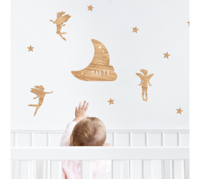 Vintiun Muurdecoratie Elfjes - personaliseerbaar Vintiun Muurdecoratie Elfjes - personaliseerbaar