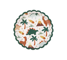 PartyDeco Bordjes Dino (6 st 18 cm)