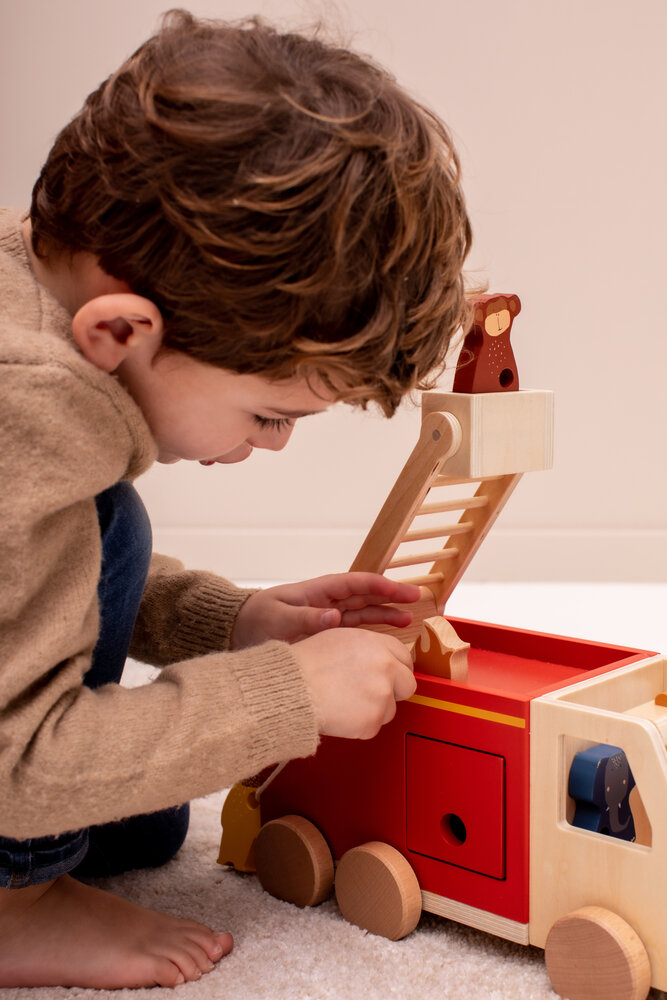 Trixie Houten brandweerwagen Trixie Houten brandweerwagen