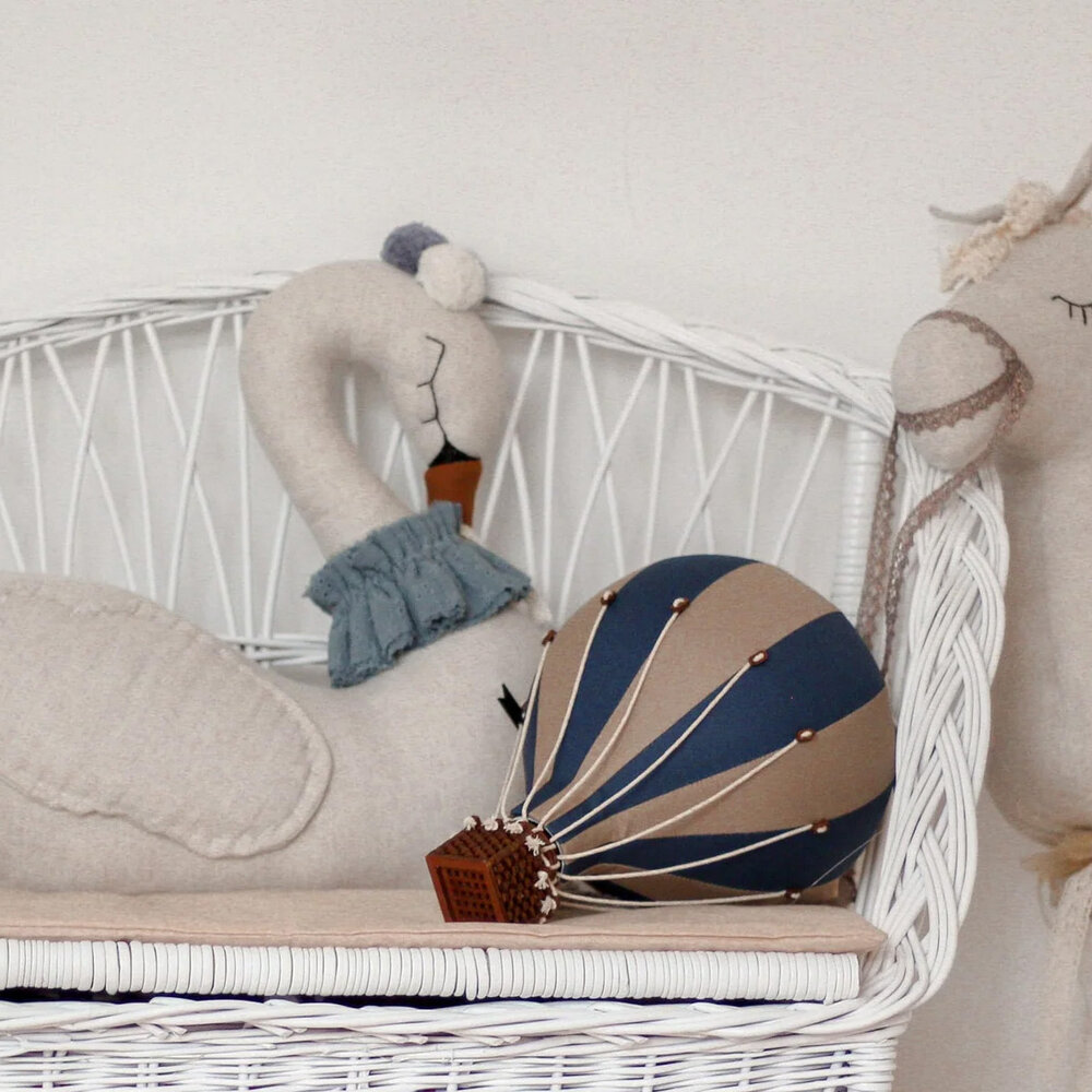 Super Balloon Luchtballon - beige en donkerblauw Super Balloon Luchtballon - beige en donkerblauw