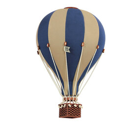 Super Balloon Luchtballon - beige en donkerblauw Super Balloon Luchtballon - beige en donkerblauw