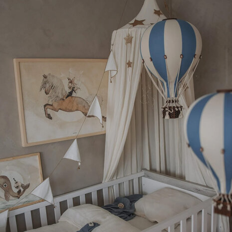 Super Balloon Luchtballon - beige en donkerblauw Super Balloon Luchtballon - beige en donkerblauw