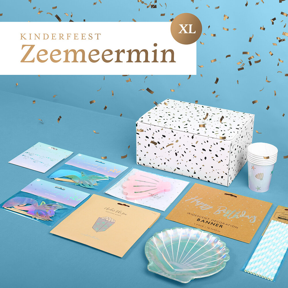 Balune Kinderfeest Pakket Zeemeermin XL (62 delig) Balune Kinderfeest Pakket Zeemeermin XL (62 delig)