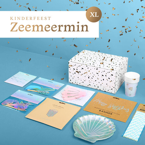 Balune Kinderfeest Pakket Zeemeermin XL (62 delig) Balune Kinderfeest Pakket Zeemeermin XL (62 delig)