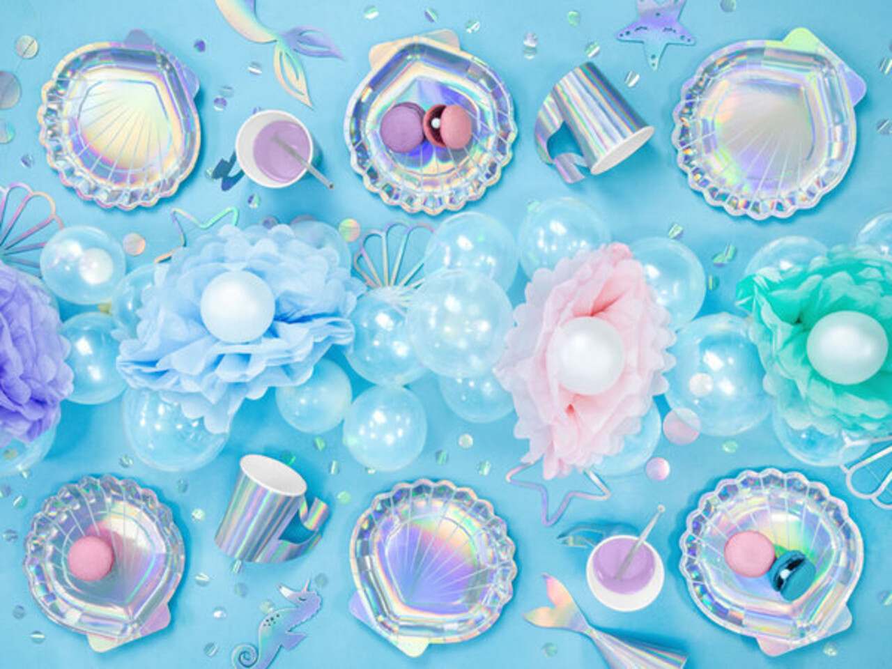 Balune Kinderfeest Pakket Zeemeermin XL (62 delig) Balune Kinderfeest Pakket Zeemeermin XL (62 delig)