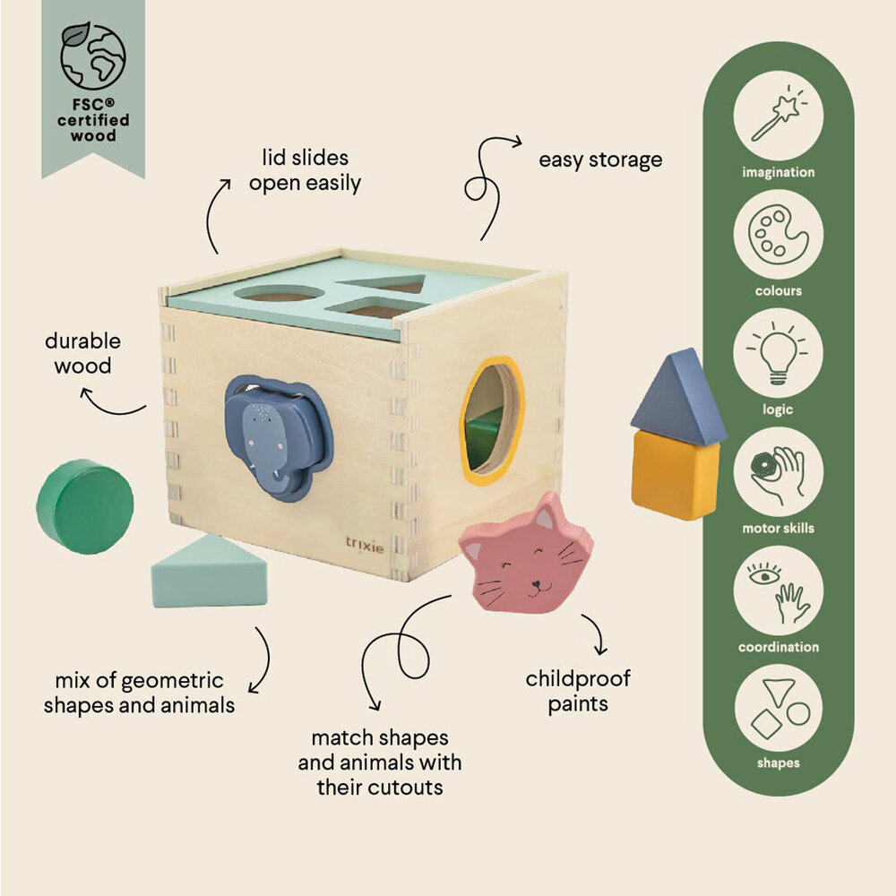 Trixie Houten vormendoos