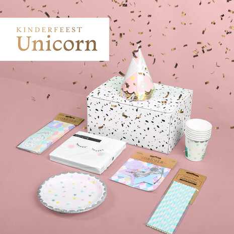 Balune Kinderfeest Pakket Unicorn (61 delig)