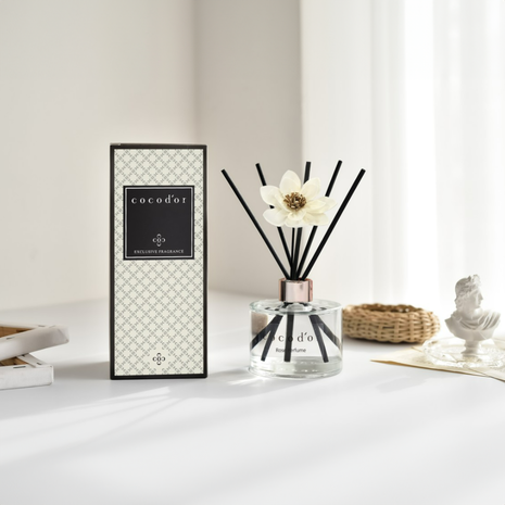 Geurstokjes met witte anemoon Deep Musk - 200 ml Geurstokjes met witte anemoon Deep Musk - 200 ml