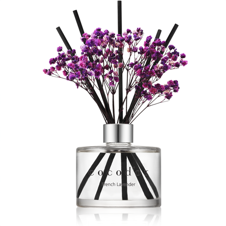Geurstokjes met paarse droogbloemen Garden Lavender - 200 ml Geurstokjes met paarse droogbloemen Garden Lavender - 200 ml