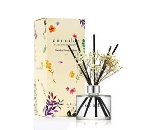 Geurstokjes met witte droogbloemen White Musk - 200 ml