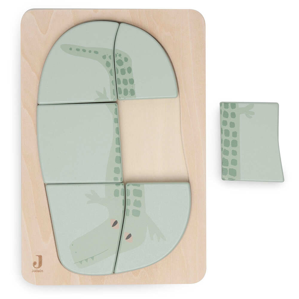Jollein Houten Puzzel Jungle Jambo - Croco