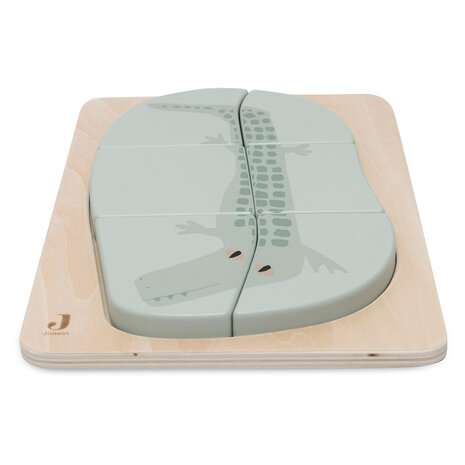 Jollein Houten Puzzel Jungle Jambo - Croco