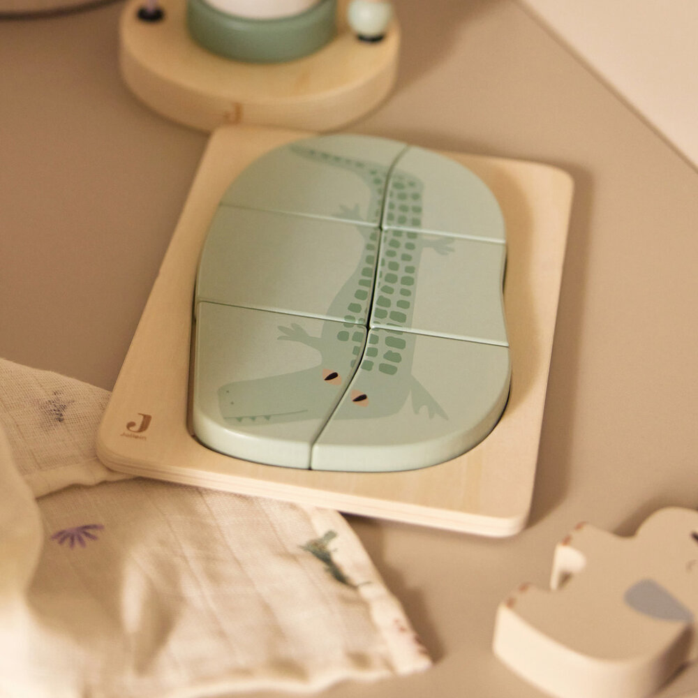 Jollein Houten Puzzel Jungle Jambo - Croco