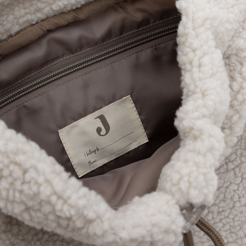 Jollein Rugtasje Colourblock - Naturel teddy