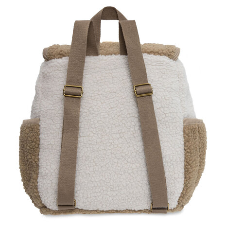 Jollein Rugtasje Colourblock - Naturel teddy