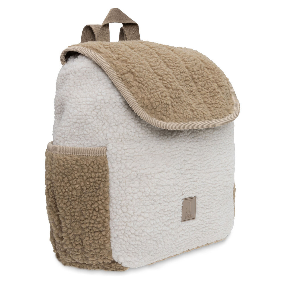 Jollein Rugtasje Colourblock - Naturel teddy