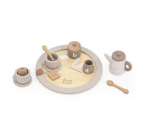 Label Label Houten theeset - Nougat Label Label Houten theeset - Nougat