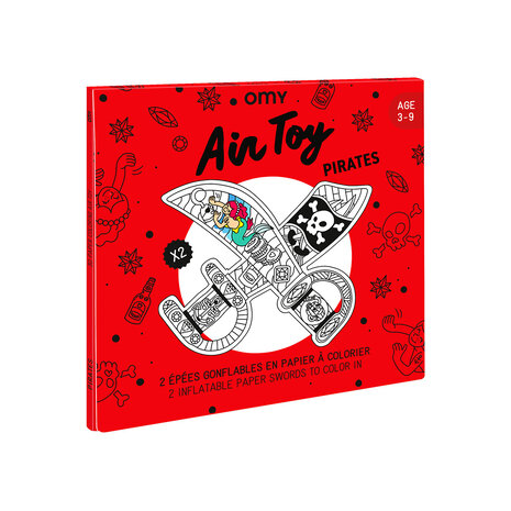 OMY 3D opblaasbare kleurplaat - Piraten