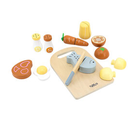 Tryco Houten snijplank met speelgoed eten Tryco Houten snijplank met speelgoed eten