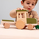 Trixie Houten tractor met aanhangwagen Trixie Houten tractor met aanhangwagen