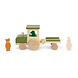 Trixie Houten tractor met aanhangwagen Trixie Houten tractor met aanhangwagen