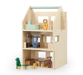 Trixie Houten poppenhuis met accessoires Trixie Houten poppenhuis met accessoires