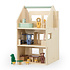 Houten poppenhuis met accessoires Houten poppenhuis met accessoires