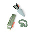Kleine activiteitenspeelgoed set - 3 stuks - Croco green Kleine activiteitenspeelgoed set - 3 stuks - Croco green