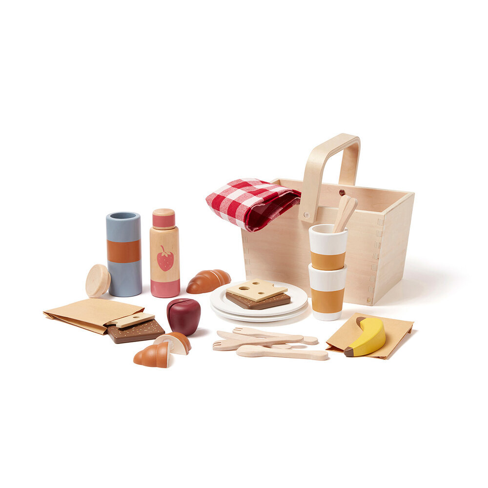 Kid's Concept  Houten picknick speelset met accessoires Kid's Concept  Houten picknick speelset met accessoires