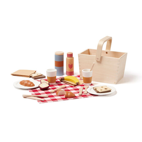 Kid's Concept  Houten picknick speelset met accessoires Kid's Concept  Houten picknick speelset met accessoires
