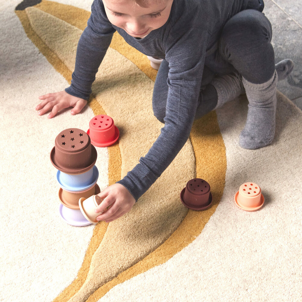 OYOY Siliconen stapelbekers - Tawa